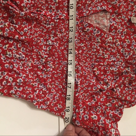 **SOLD**###### button down long sleeve floral top - Picture 5 of 8